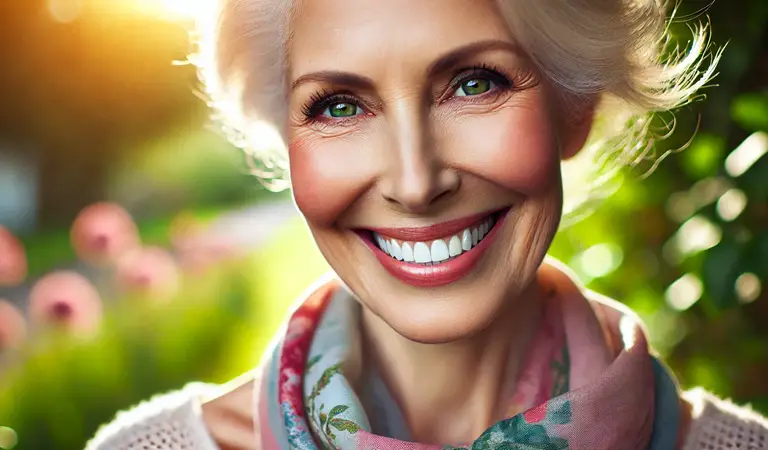 Retirement Life After 60. An Aged Woman leading A Happy Life